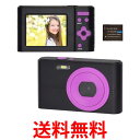 KEIYO ツートンカラーが可愛いコンパクトデジタルカメラ (ブラック×パープル) NT-DC001(BPL) 送料無料 【SG64020】(2)