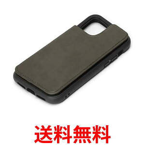 PGA Premium Style iPhone 12 mini用 タフバックフリップケース ブラック PG-20FPU03BK 送料無料 【SG65829】