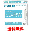 RiTEK CD-RW700.PW10P A f-^p CD-RW 700MB JԂL^ v^u 10  ySG67480z