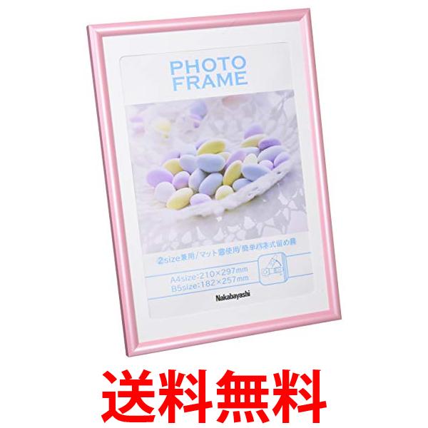 樹脂製 PVC フォトフレーム A4判 B5判 ピンク フ-TPS-401-P 送料無料 【SG70424】