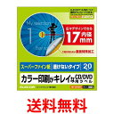 エレコム CD DVDラベル 内径17mm 下地が透けない マット 20枚入 EDT-UDVD1S 送料無料 【SG72575】