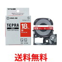 キングジム SD18R 赤/白文字 テープカートリッジ テプラPRO 18mm 送料無料 【SG85289】