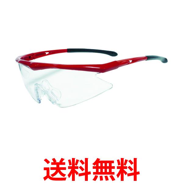 TRUSCO(トラスコ) 一眼型安全メガネ フレームレッド レンズクリア TSG-1856RE 送料無料 【SG92005】