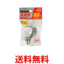 エルパ 長寿命ミニクリプトン球 電球 照明 間接照明 E17 54W ホワイト 2個入 GKP-542LH W 送料無料 【SG97095】