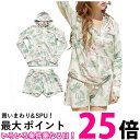 ラッシュガード 長袖 レディース 上下2点セット ホワイト 花柄 M UVカット フード付き 体型カバー おしゃれ 海 プール (管理S) 送料無料 【SK01...