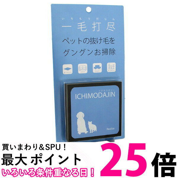 リアライズ 一毛打尽 いちもうだじん ペット 抜け毛 掃除用品 カーペット ソファ 車 毛布 掃除ブラシ 01002 送料無料 【SJ02064】