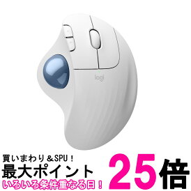 ロジクール M575SPOW マウス 静音 ワイヤレス トラックボール Bluetooth Logibolt 無線 オフホワイト Logicool 送料無料 【SK06633】