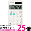 シャープ EL-WA10X 手帳タイプ電卓 ホワイト系 送料無料 【SK13724】