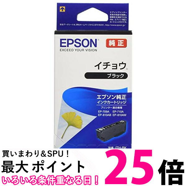 エプソン ITH-BK ブラック イチョウ 純正 インクカートリッジ 送料無料 【SK16573】