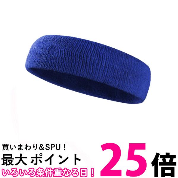 ヘッドバンド 汗止め スポーツ メンズ 野球 バスケ サッカー おしゃれ 汗 ブルー (管理S) 送料無料 【SK18792】