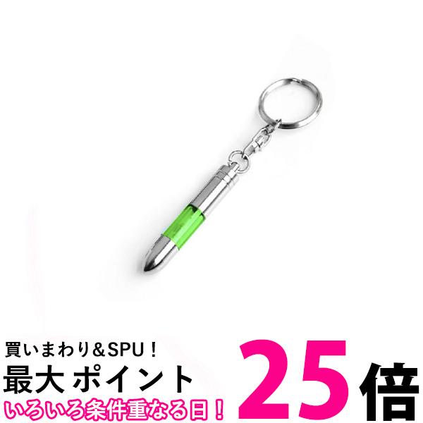 静電気 除去 キーホルダー 車 ドア キーリング 静電気除去 発光 冬 コンパクト グリーン (管理S) 送料無料 【SK18932】