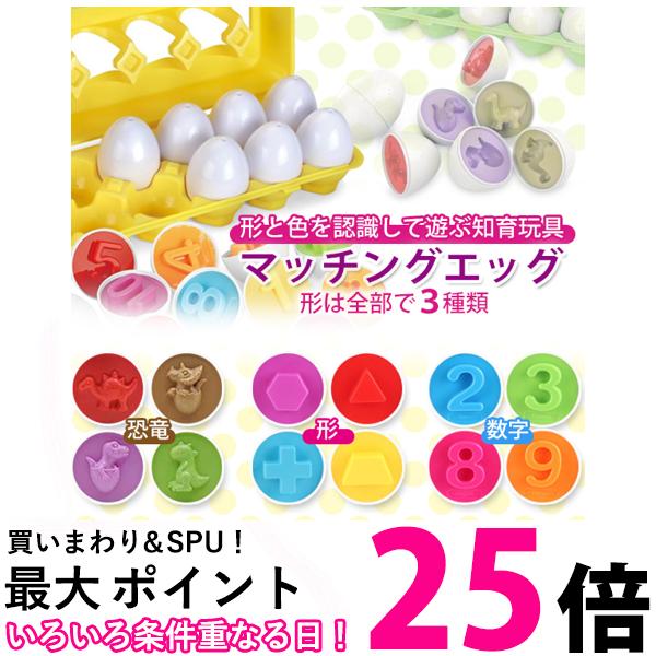 マッチングエッグ おもちゃ パズル 知育玩具 イースター 幼児 ブロックおもちゃ 学習玩具 12個 はめこみ 形合わせ 早期学習 (管理S) 送料無料 【SK19590-Q】