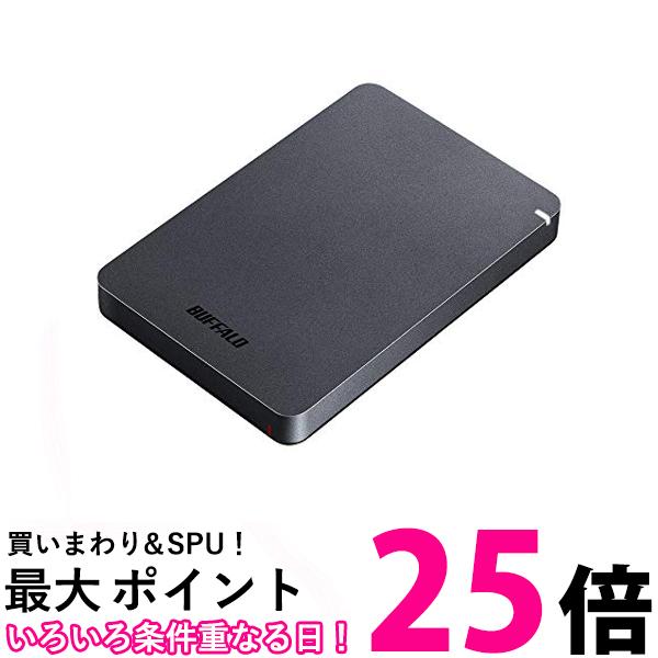 BUFFALO USB3.1(Gen.1)対応 耐衝撃ポータブルHDD 1TB ブラック HD-PGF1.0U3-BKA 送料無料 【SG60299】