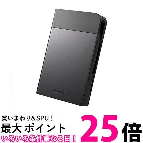 BUFFALO USB3.1(Gen1)対応 耐衝撃ポータブルHDD 2TBブラック HD-PZF2.0U3-BKA 送料無料 【SG60315】
