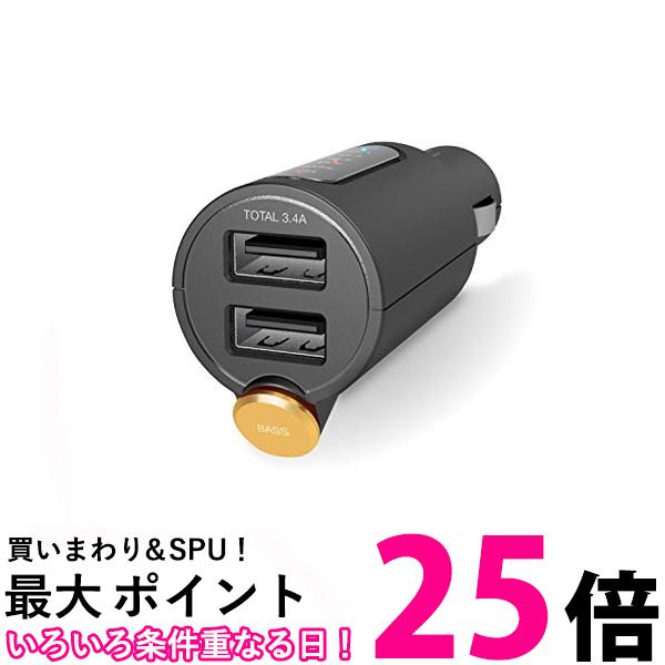 エレコム FMトランスミッター Bluetooth USB2ポート付 3.4A ブラック 送料無料 【SG61980】