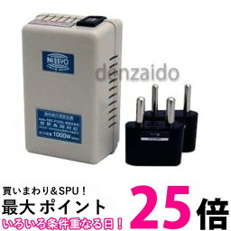 日章工業 電子式トラベルコンバーター 熱機器専用 B/Cタイプ 定格容量1000W KNCP105K 送料無料 【SG65293】