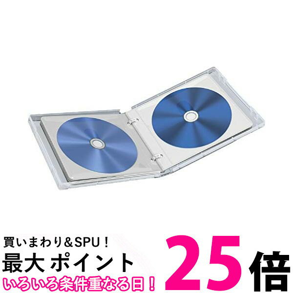 エレコム クリアケース 12枚収納 Blu-ray DVD CD 対応 クリア CCD-FBB12CR 送料無料 【SG68474】