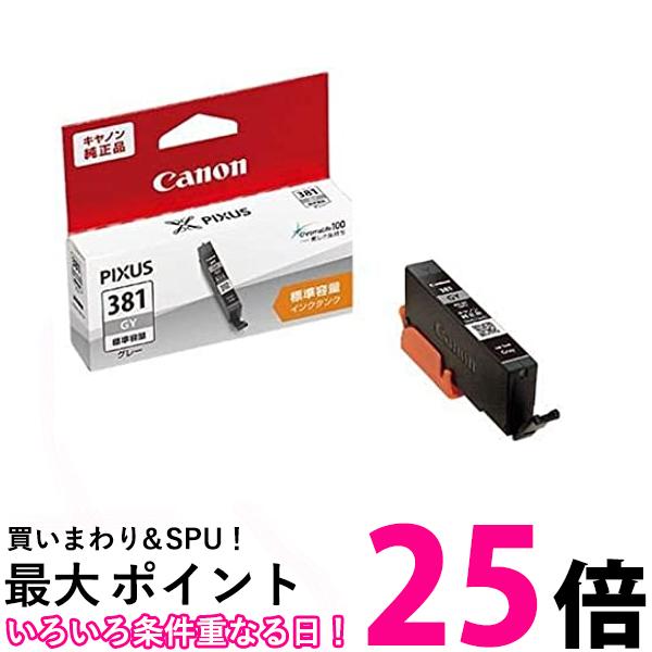 キヤノン Canon 純正 インクカートリッジ BCI-381GY グレー 標準タイプ 送料無料 【SG70154】