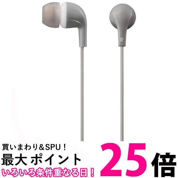 エレコム ステレオヘッドホン カナル CN300 バランスの良い音質とキレのある低音を再生 グレー EHP-CN300AGY 送料無料 【SG76270】