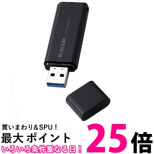 쥳 դSSD 500GB ݡ֥ USB 5Gbps USB3.2Gen2б  å׼ ֥å ESD-EMC0500GBK ̵ SG77725