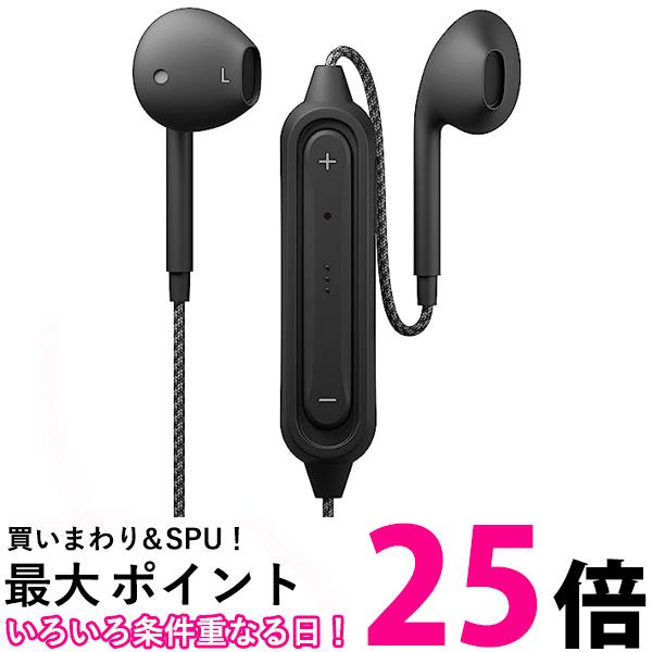 楽天THINK RICH STOREPremium Style Bluetooth 5.0搭載 ワイヤレスステレオイヤホン タフケーブル インナーイヤータイプ ブラック PG-BTE12TC1BK 送料無料 【SG78313】