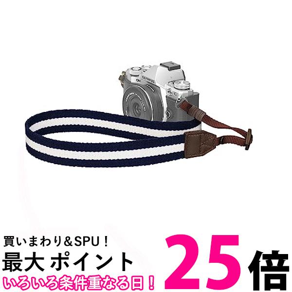 HAKUBA KST-67ST30NVWT ネイビー×ホワイト カメラストラップ プラスシェル ストライプストラップ30 送料無料 【SG78428】