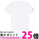 チャンピオン Tシャツ 半袖 丸首 綿100% COTTON USA ショートスリーブポケットTシャツ ベーシック C3-X357 メンズ ホワイト M 送料無...