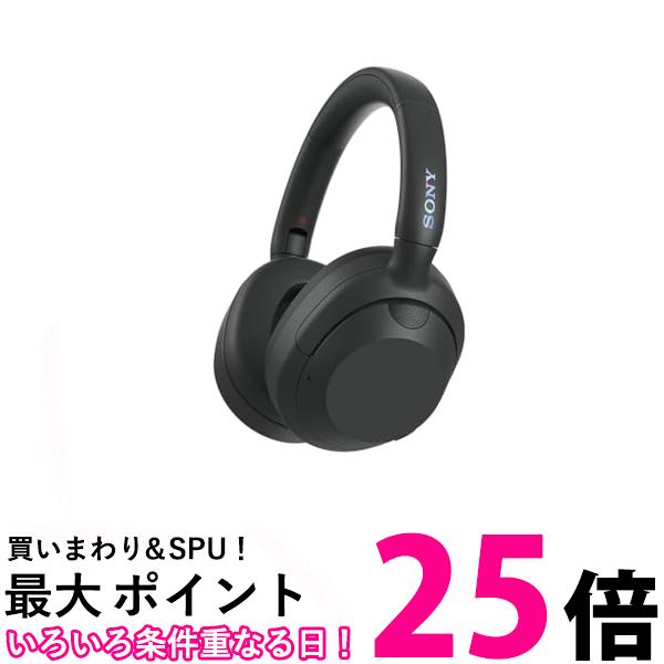 ソニー ワイヤレスノイズキャンセリングステレオヘッドホン パワフル重低音 ブラック WHULT900N BC 送料無料 【SG89857】(2)