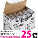 テプラ・プロ テープカートリッジ エコパック5コ入り 透明ラベル 黒文字 ST6K-5P(1パック) 【SS4971660763313】