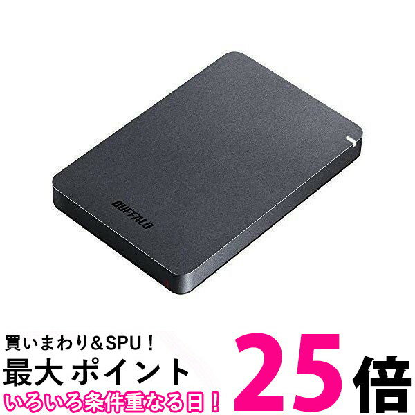 BUFFALO 耐衝撃ポータブルHDD HD-PGF1.0U3-BKA 【SS4981254050217】