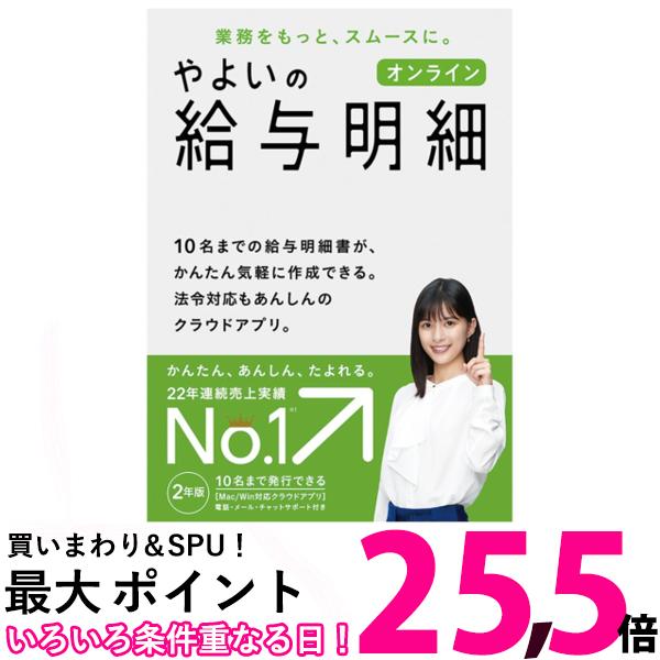 弥生 やよいの給与明細 オンライン 法令改正対応 【SS4956647360068】