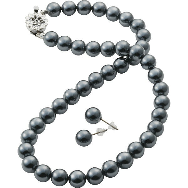 ギフト ドゥーナイスクラップ 泉州産貝パールピアスセット ダークグレー 465-0527-ピアス10 【STS22803..