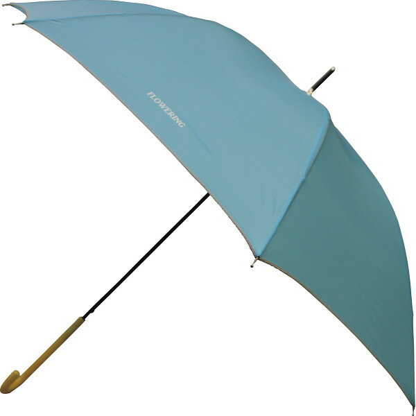 ギフト フラワーリング ジャンプ長傘 パステルブルー 712143 【STS228068054】