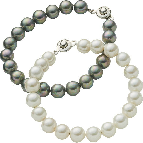 ギフト ヴィクトリアンローズ 貝パールブレスレット2色セット 2013050205 【STS228068267】