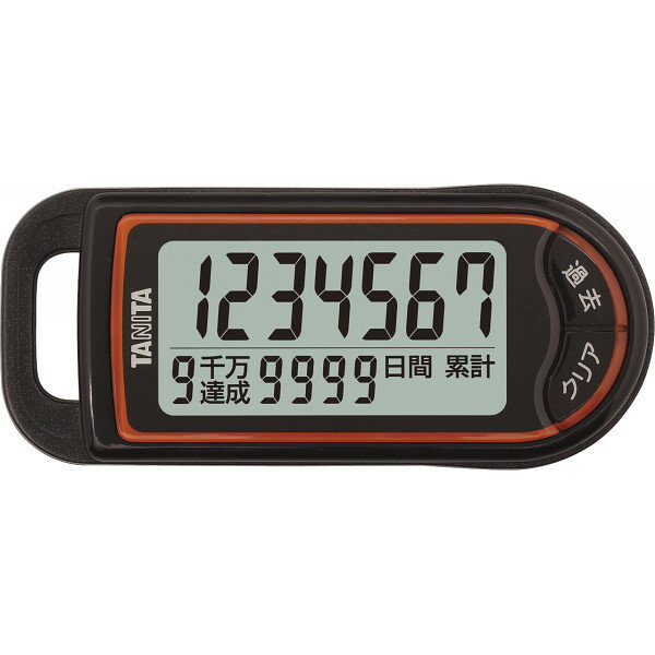 ギフト タニタ 3Dセンサー搭載歩数計 億歩計 ブラック FB732BK 【STS228230862】