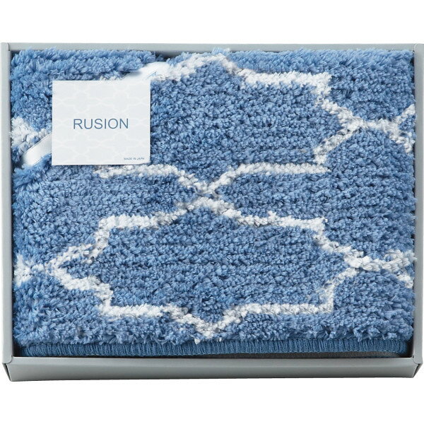 ギフト ルシオン ワイドバスマット ブルー 093632BL 【STS228265747】