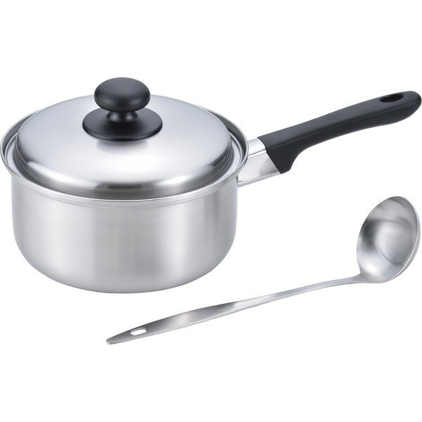 ギフト 燕三 片手鍋（18cm）お玉付 EM-014 【STS228280827】