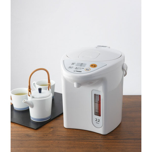 ギフト タイガー マイコン電動ポット（2．2L） ホワイト PDR-G221W 【STS228332827】