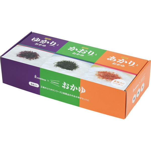 三島食品×IZAMESHI 三島のゆかりR・かおりR・あかりRとおかゆ6箱セット 652735 【STS230324089】