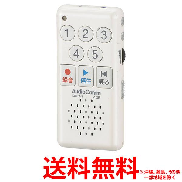 AudioComm かんたんICレコーダー ICR-50N(1個)【SS4971275314009】