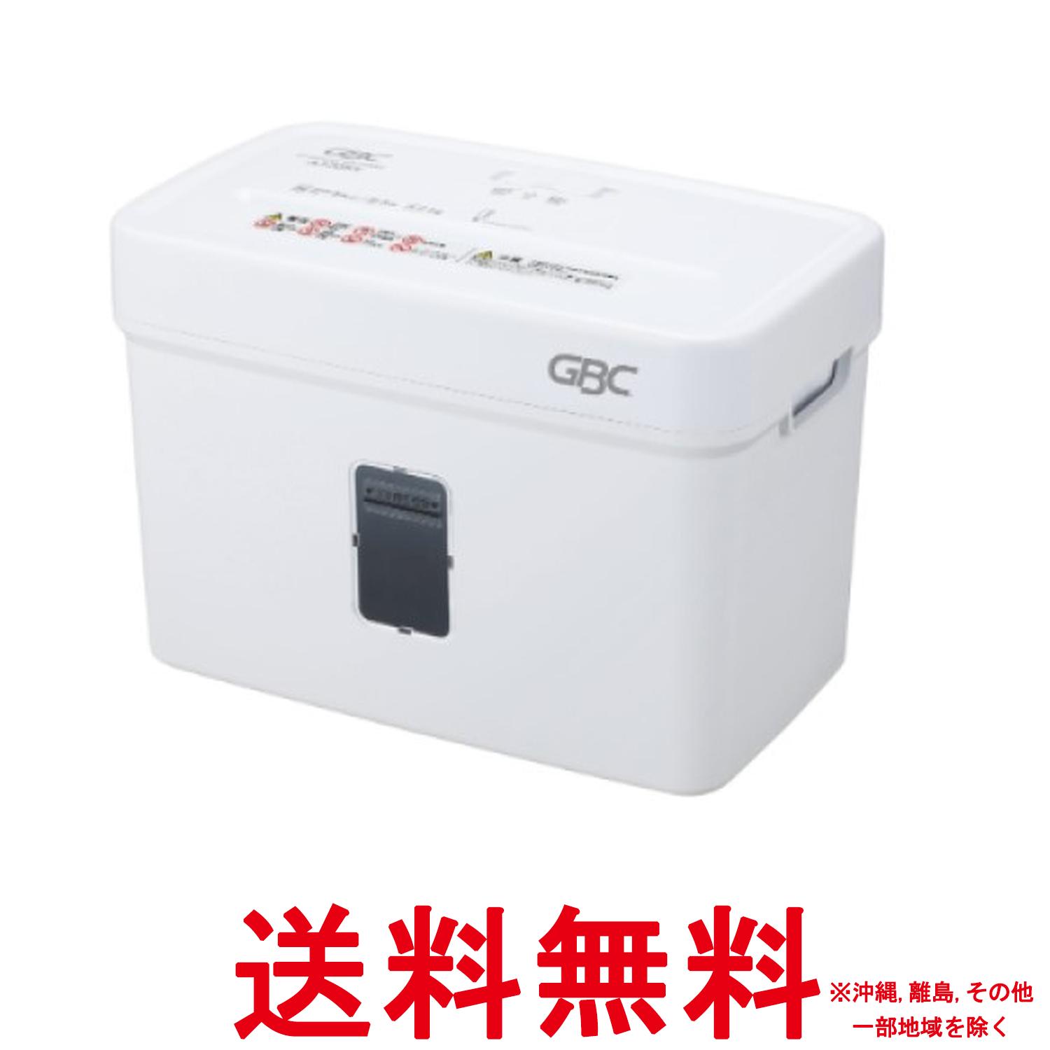 GBC シュレッダー 家庭用 卓上 クロスカット 最大細断枚数6枚 連続使用約3分 プラスチックカードも細断可能 ホチキス10号11号対応【SS4995364212816】