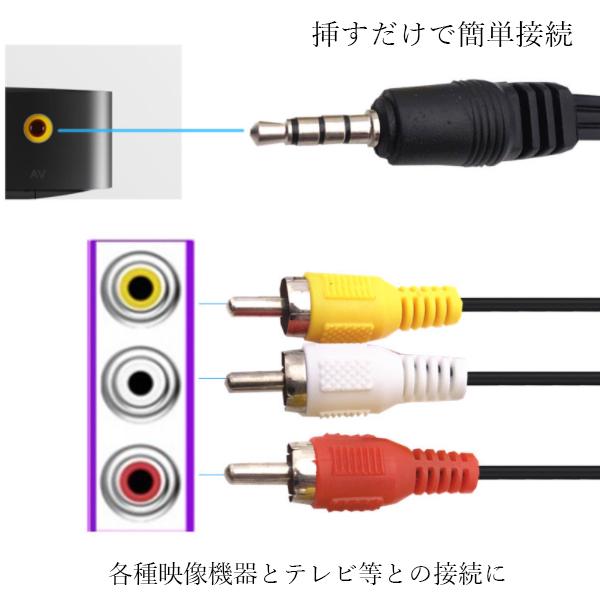 3�ĥ��å� AV�����֥� 4�� �ߥ˥ץ饰 RCA�ץ饰 1.4m ���� ���� �ƥ�� �����֥� (����S) ��SK30988��