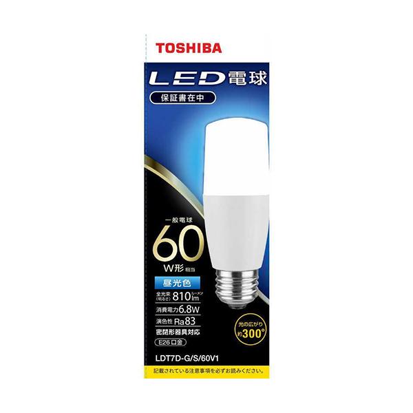 東芝 LDT7D-GS60V1 LED電球 昼光色 E26口金 60W形相当 810lm TOSHIBA 【SB02104】