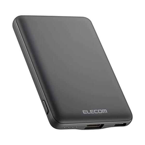 쥳 DE-C37-5000DGY 졼 ХХåƥ꡼ 5000mAh 12W ѥ   iPhone Android Ƽб SB02523