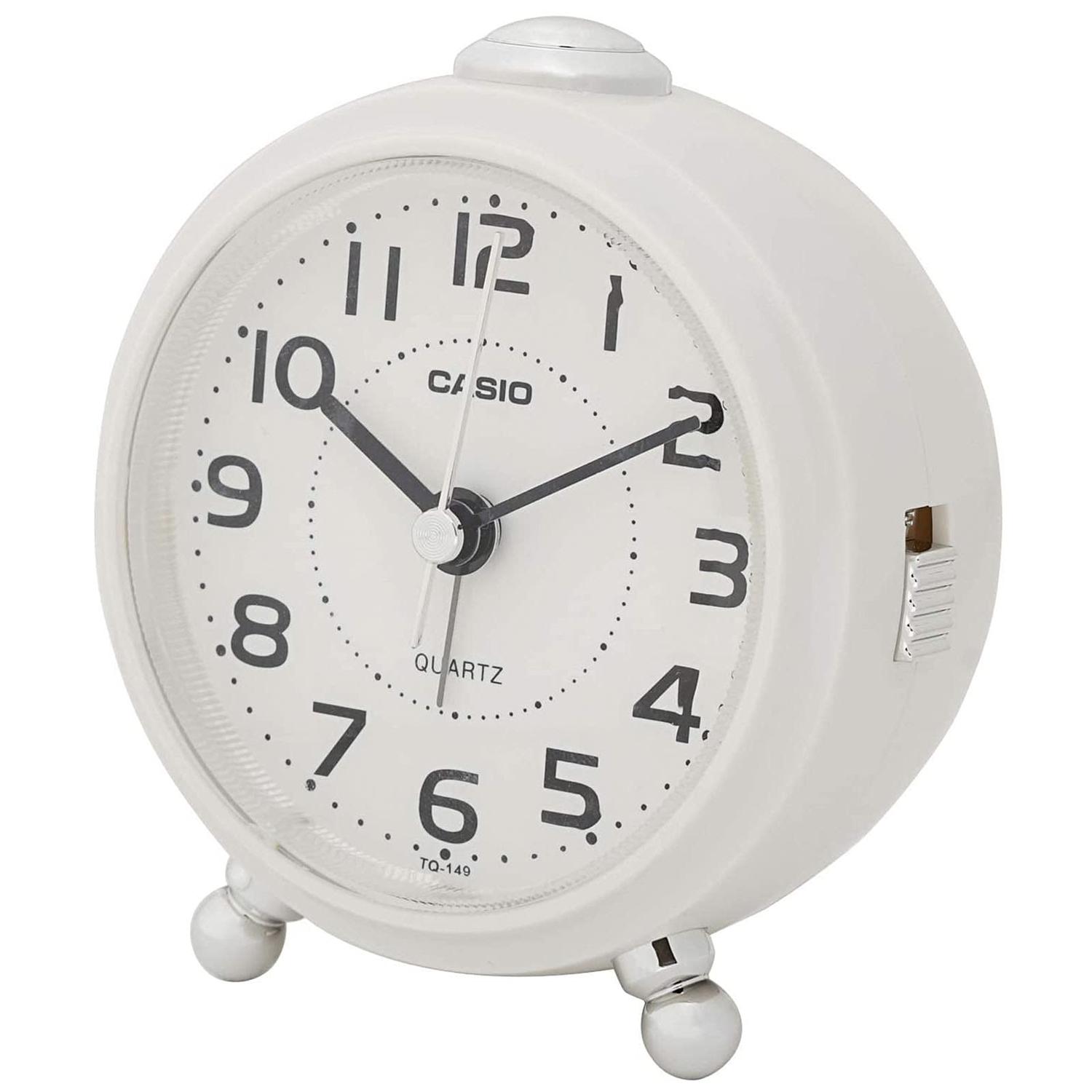 カシオ TQ-149-7JF 目覚まし時計 置き時計 アナログ スヌーズ ライト 白 ホワイト CASIO 【SB02910】 thinkrich-10254099 THINK RICH STORE パッケージ画像