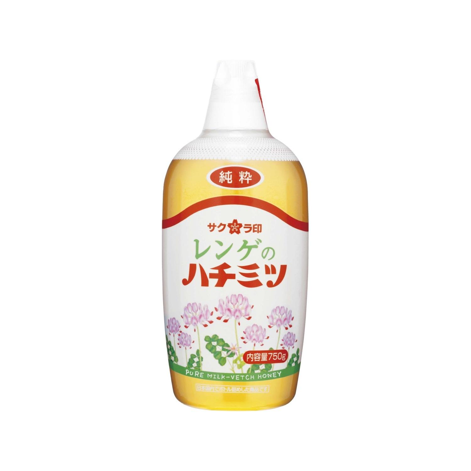 Honey - 加藤美蜂園 サクラ印 純粋レンゲハチミツ 750g 【SB03211】