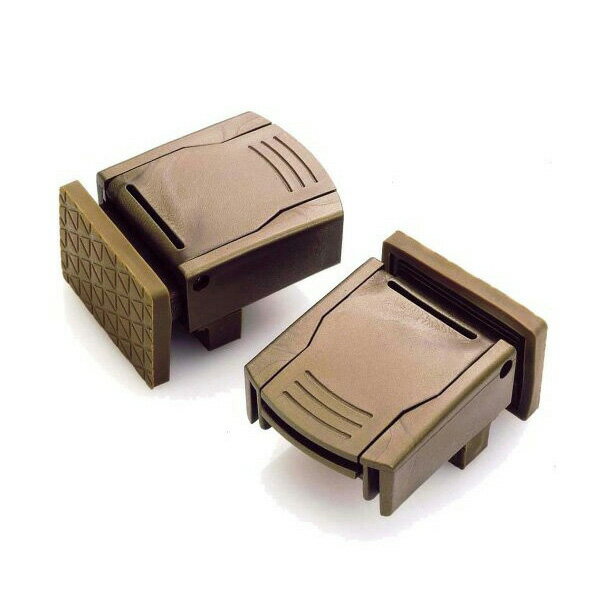 Seiei 清水産業 スーパーマドガチット サッシ 防犯　窓枠 ロック 2Pー ブロンズ 補助錠 ダブルロック 【SB03525】