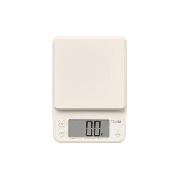 タニタ KJ-221-IV デジタルクッキングスケール アイボリー 最大計量2kg はかり TANITA 【SB03909】