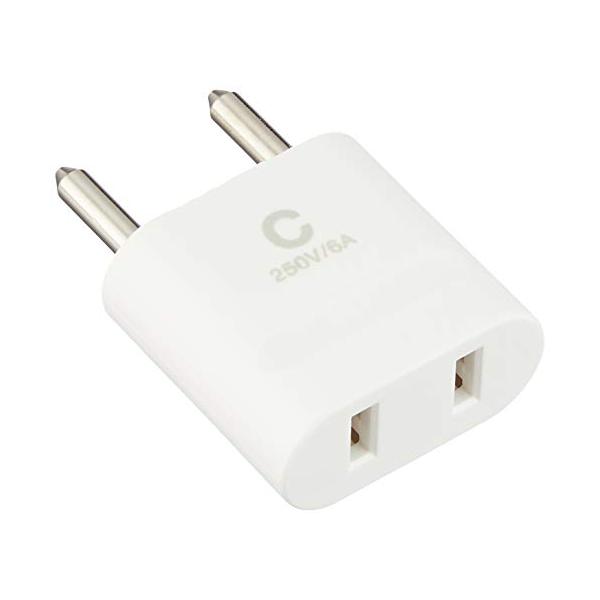 エレコム T-HPACWH 海外用 電源変換プラグ Cタイプ 二重安全設計 【SB04357】