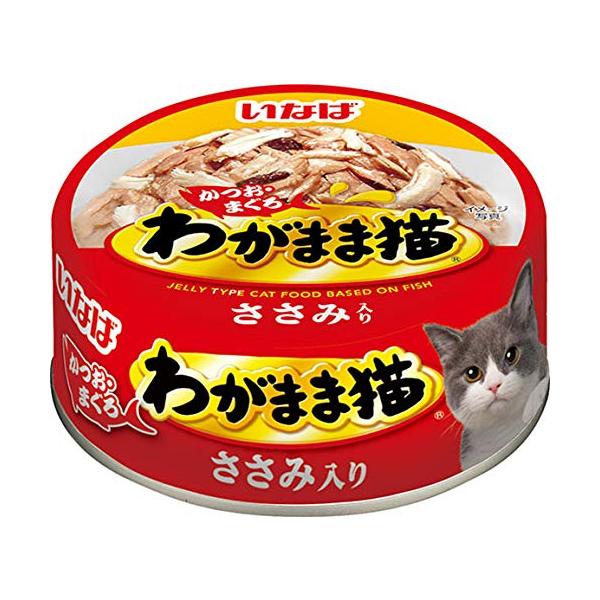 Rakuten - いなば わがまま猫 ささみ入り かつお まぐろ 115g 【SB04556】